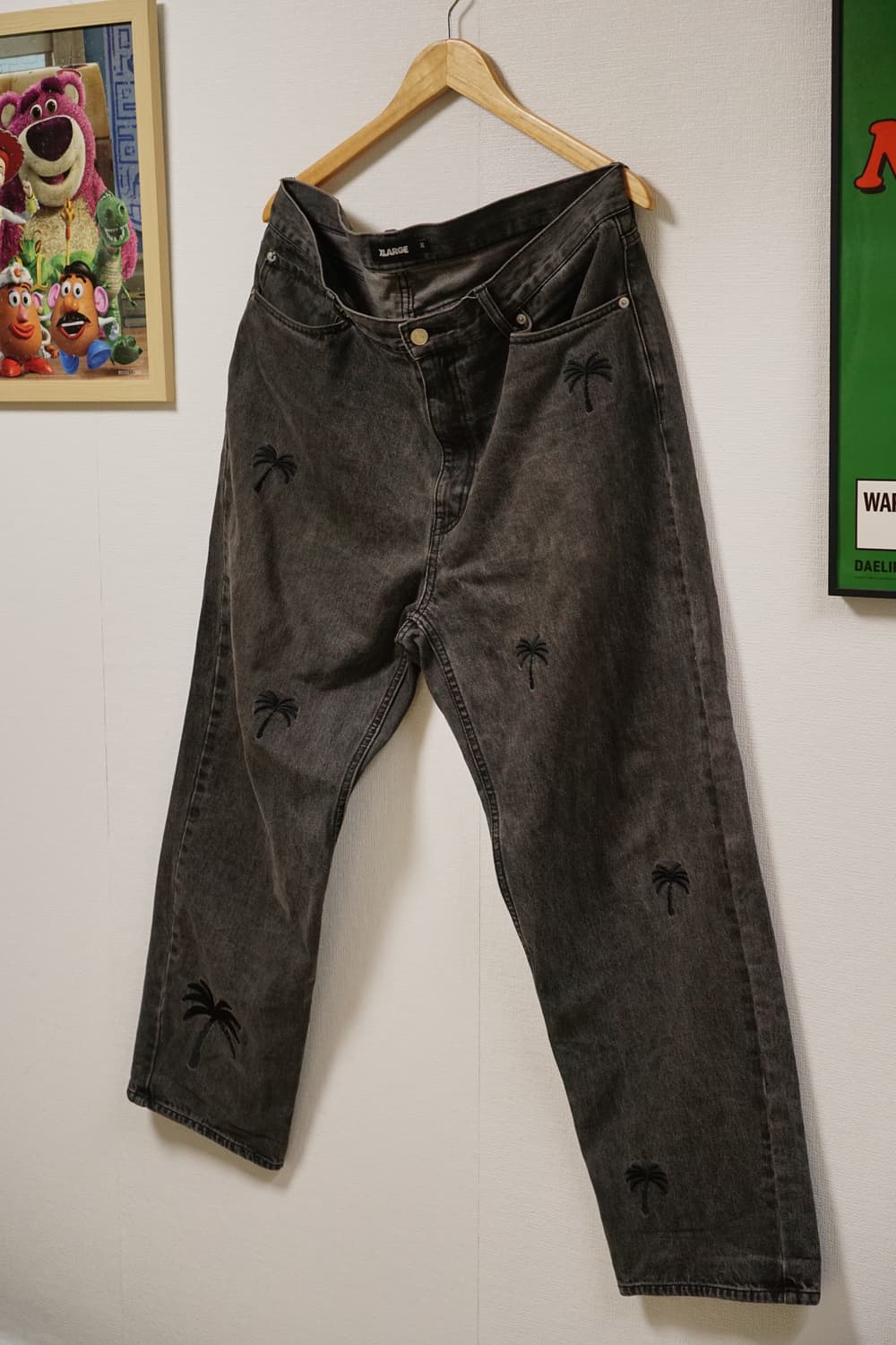 Xlarge 36사이즈 야자수 자수바지 상품이미지6