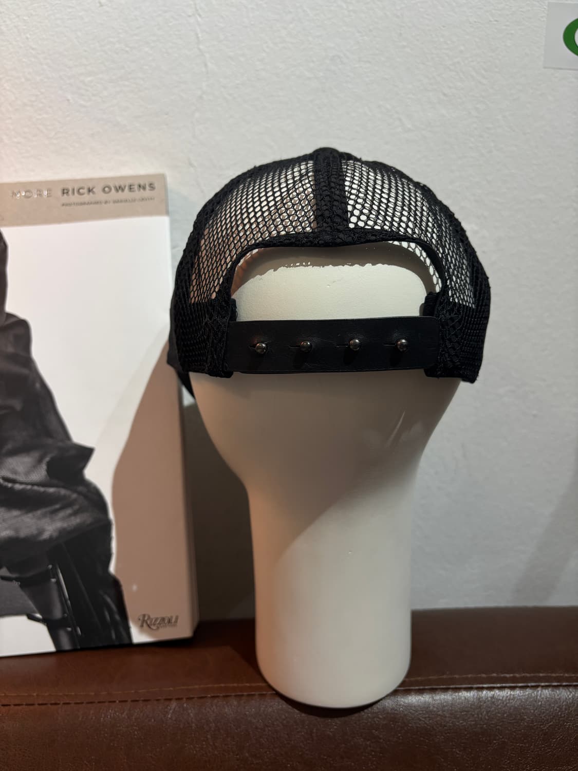 TTF✳️릭오웬스 카프레더 코팅 매쉬캡 상품이미지5