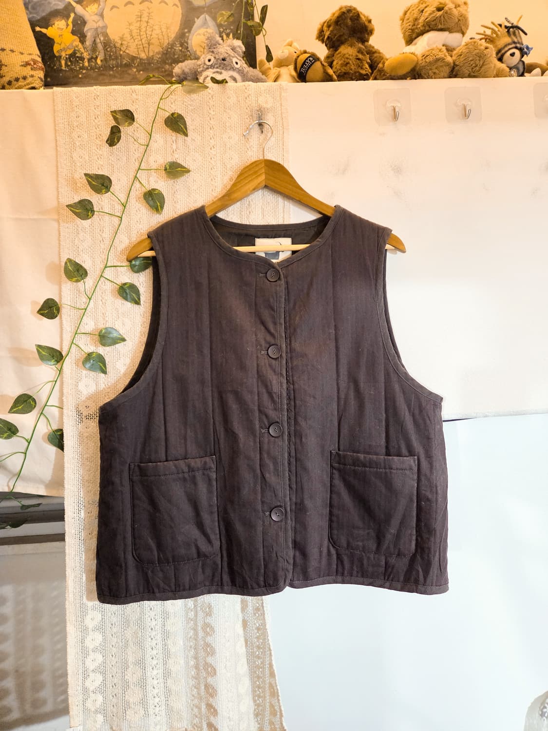 다크브라운 누빔 베스트 상품이미지1