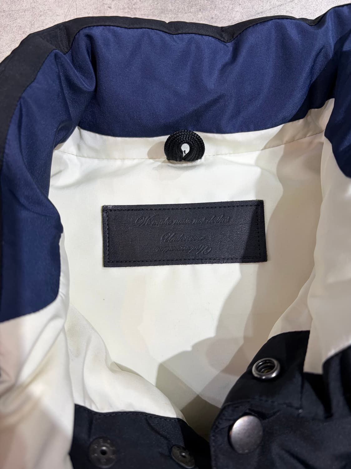 undercoverism 08fw 레더 다운 도킹 베스트 패딩 자켓 상품이미지5