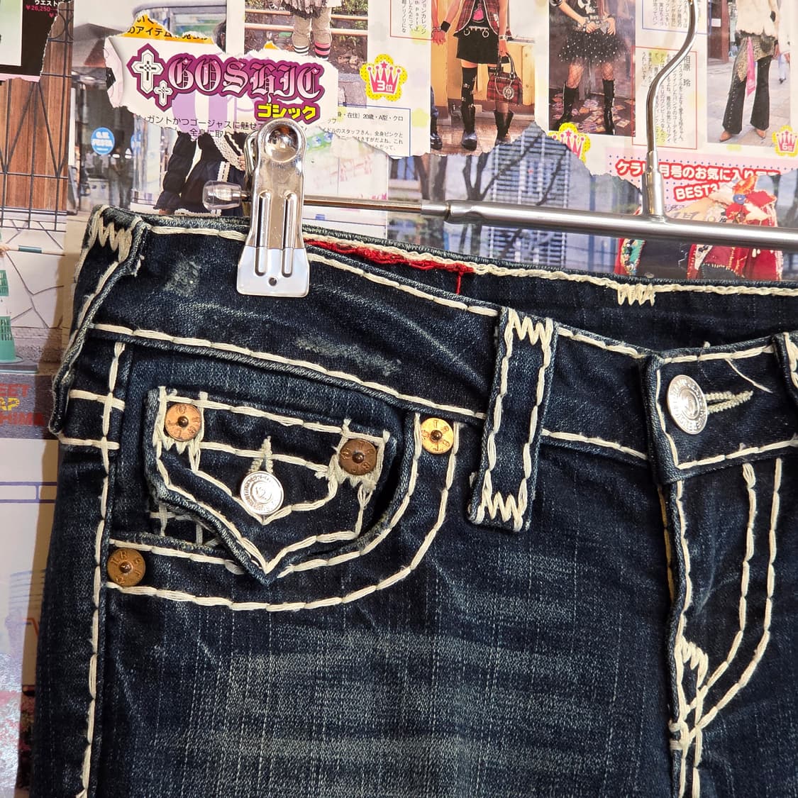 트루릴리전 USA 조이 슈퍼티 워싱 부츠컷 데님 팬츠 상품이미지6