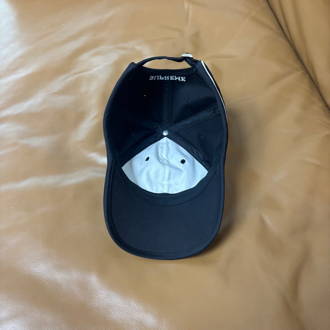 Supreme 슈프림 워시드 블랙 6패널 볼캡 모자 (Black) 상품이미지6