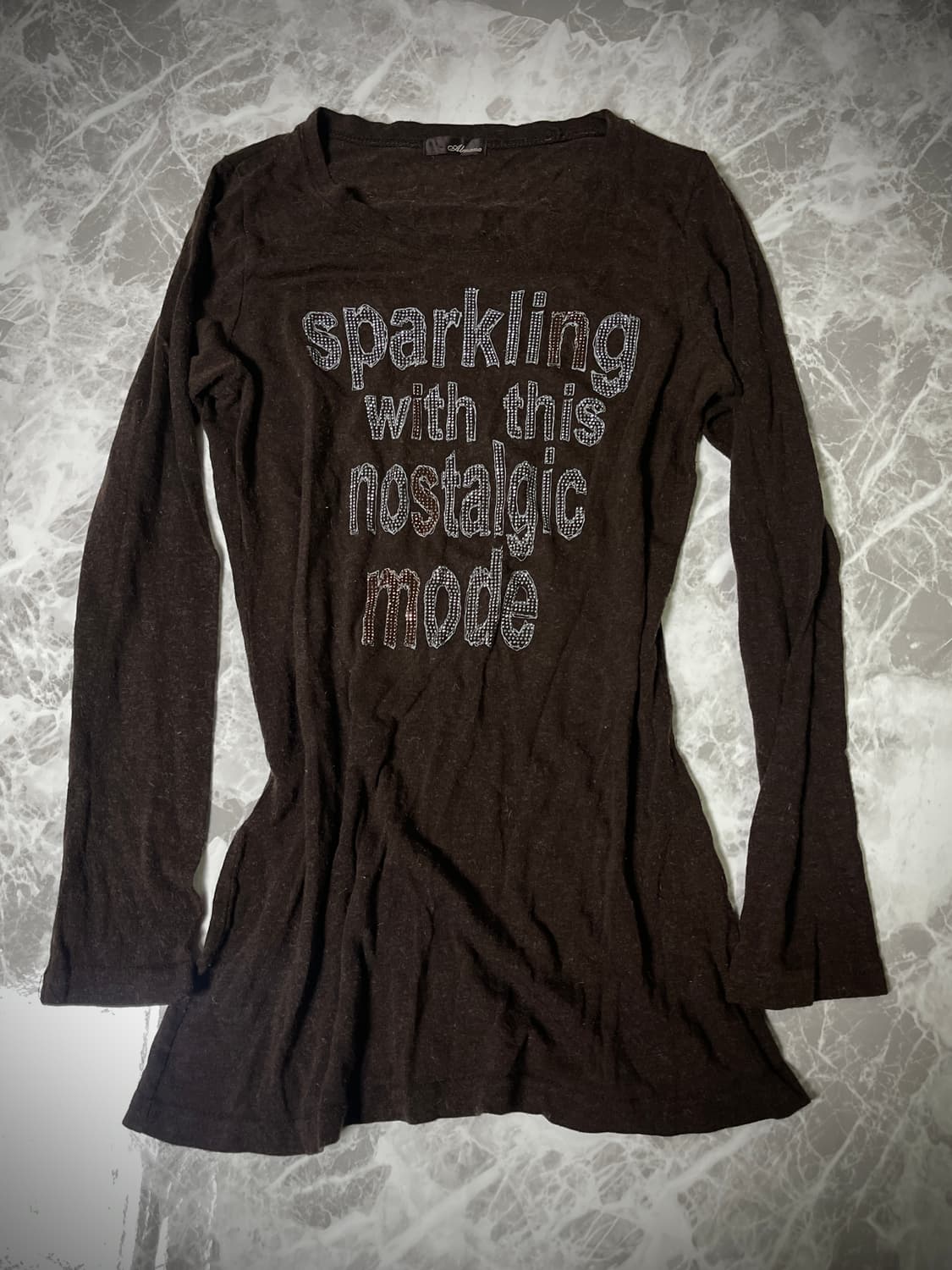  lettering long knit 상품이미지1