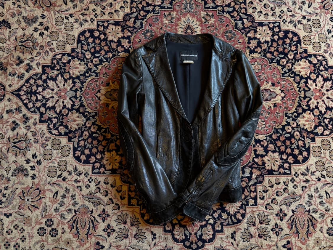 엠포리오 아르마니 레더 자켓 44~55 상품이미지1
