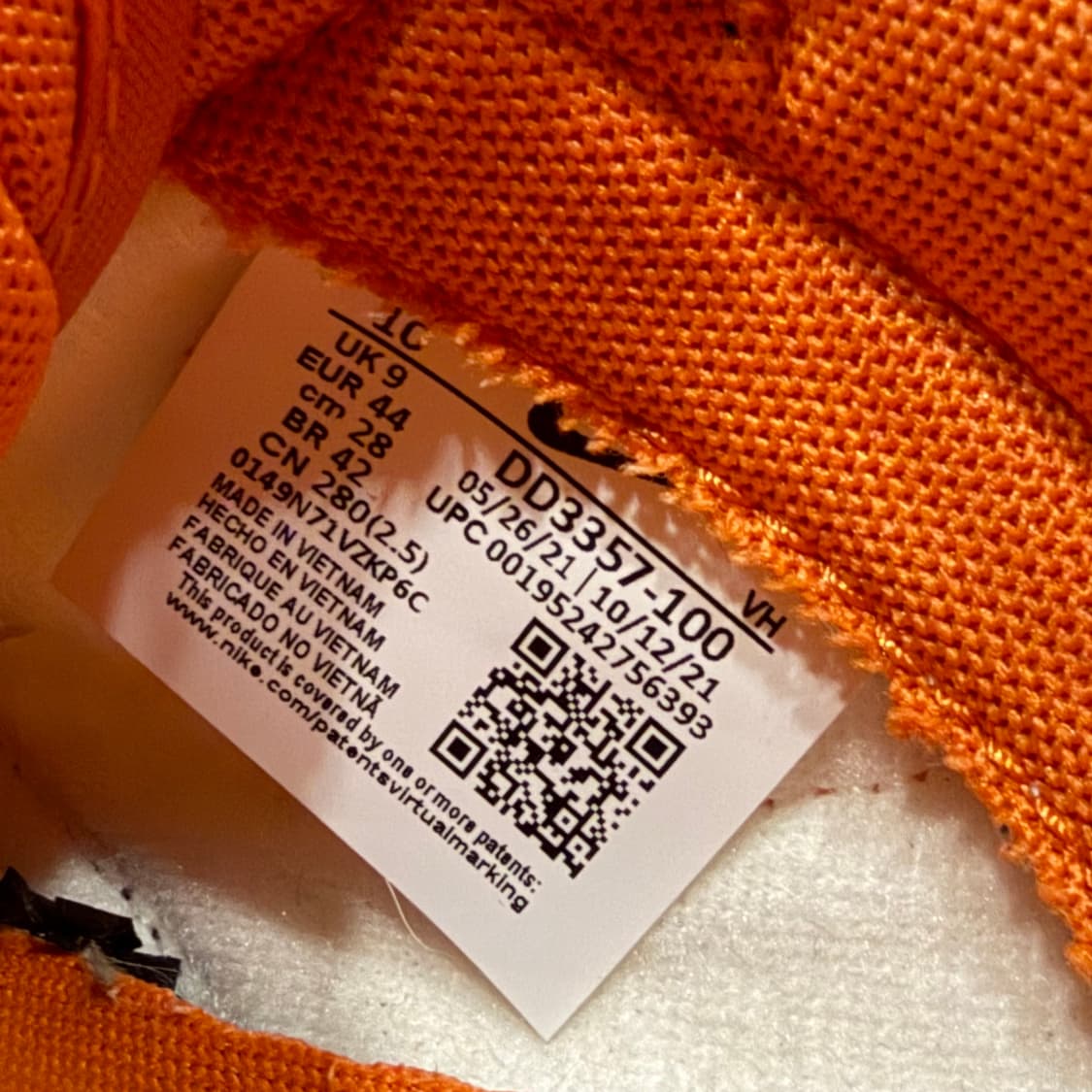 [280] 나이키 덩크 할로윈 로우 블랙/오렌지 상품이미지7