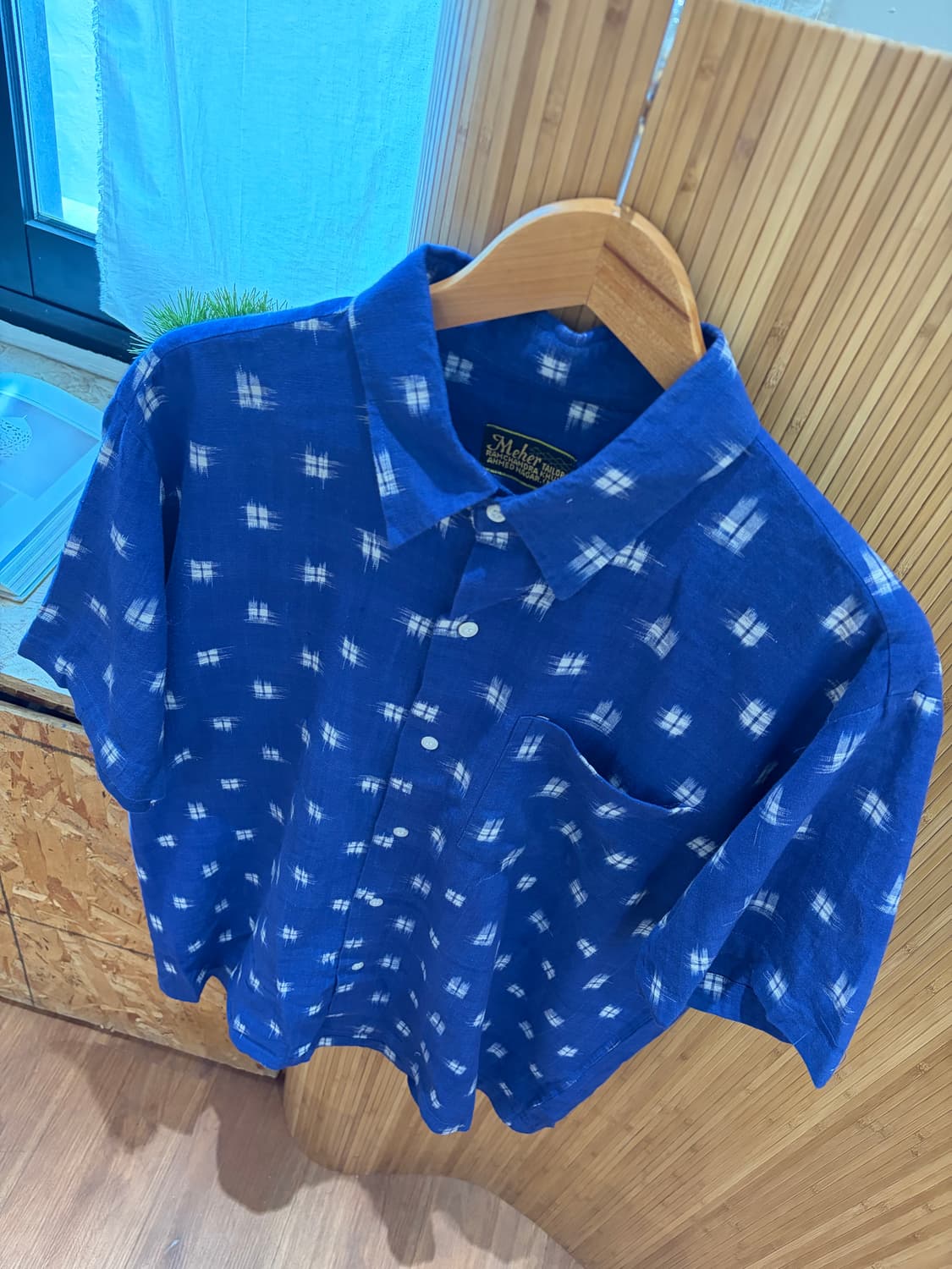 90s Meher Tailors Pattern Shirt 상품이미지2