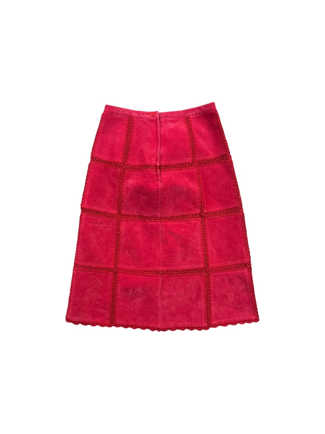 vintage 레드컬러 미디스커트 상품이미지1