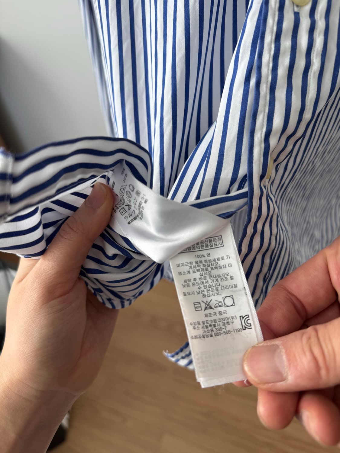 폴로 스트라이프 셔츠 M 상품이미지3