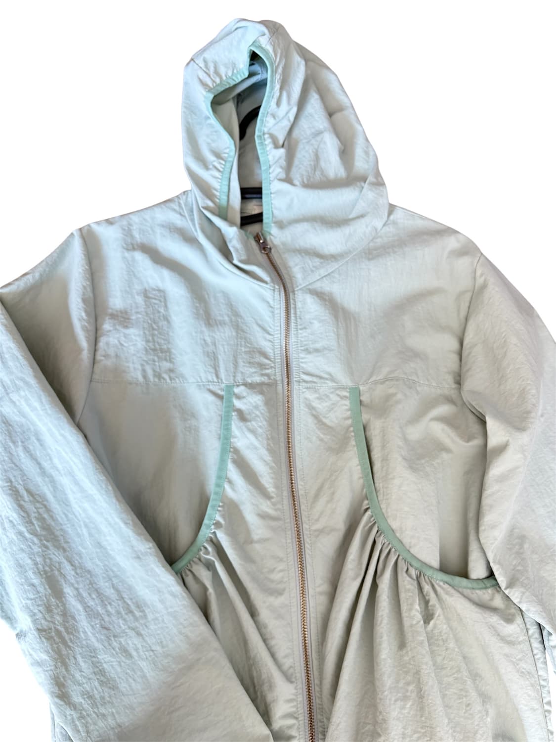 유니크 민트색 바람막이 상품이미지2