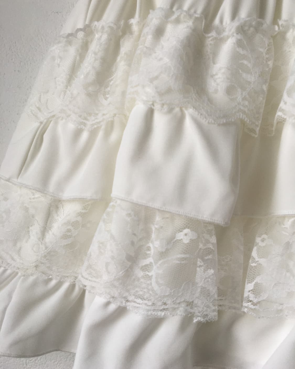 Lace trimming layer mini skirt 상품이미지4