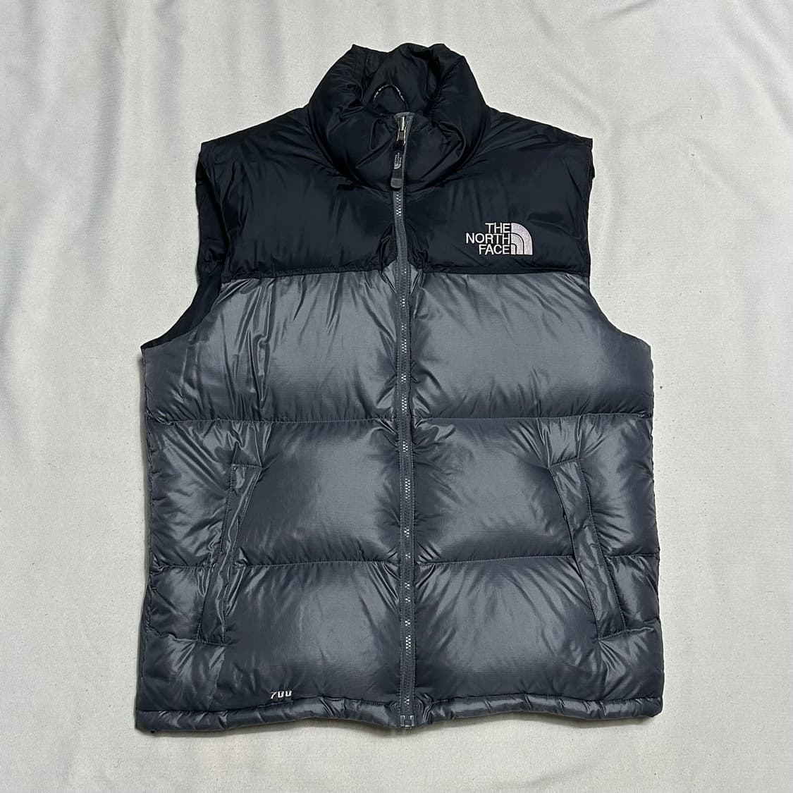 100 노스페이스 700 눕시 그레이 패딩 베스트 상품이미지2