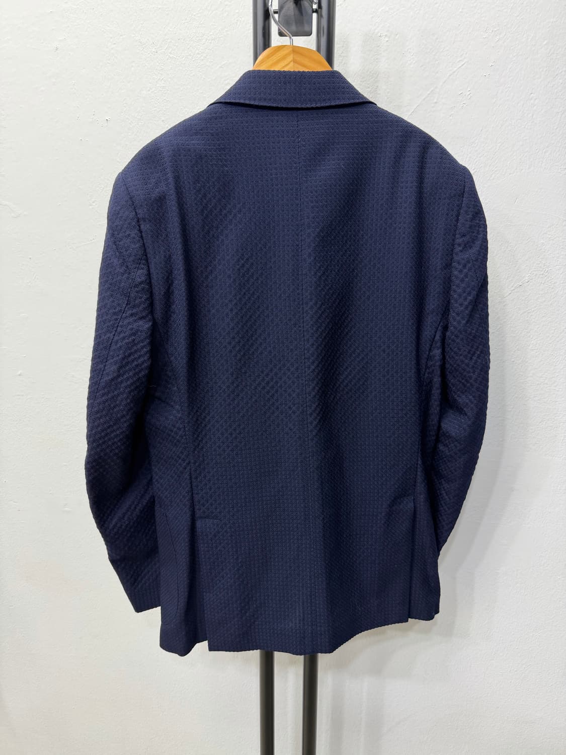 정품) ST듀퐁 이태리 네이비 남성 정장 더블저튼 자켓 46 상품이미지4