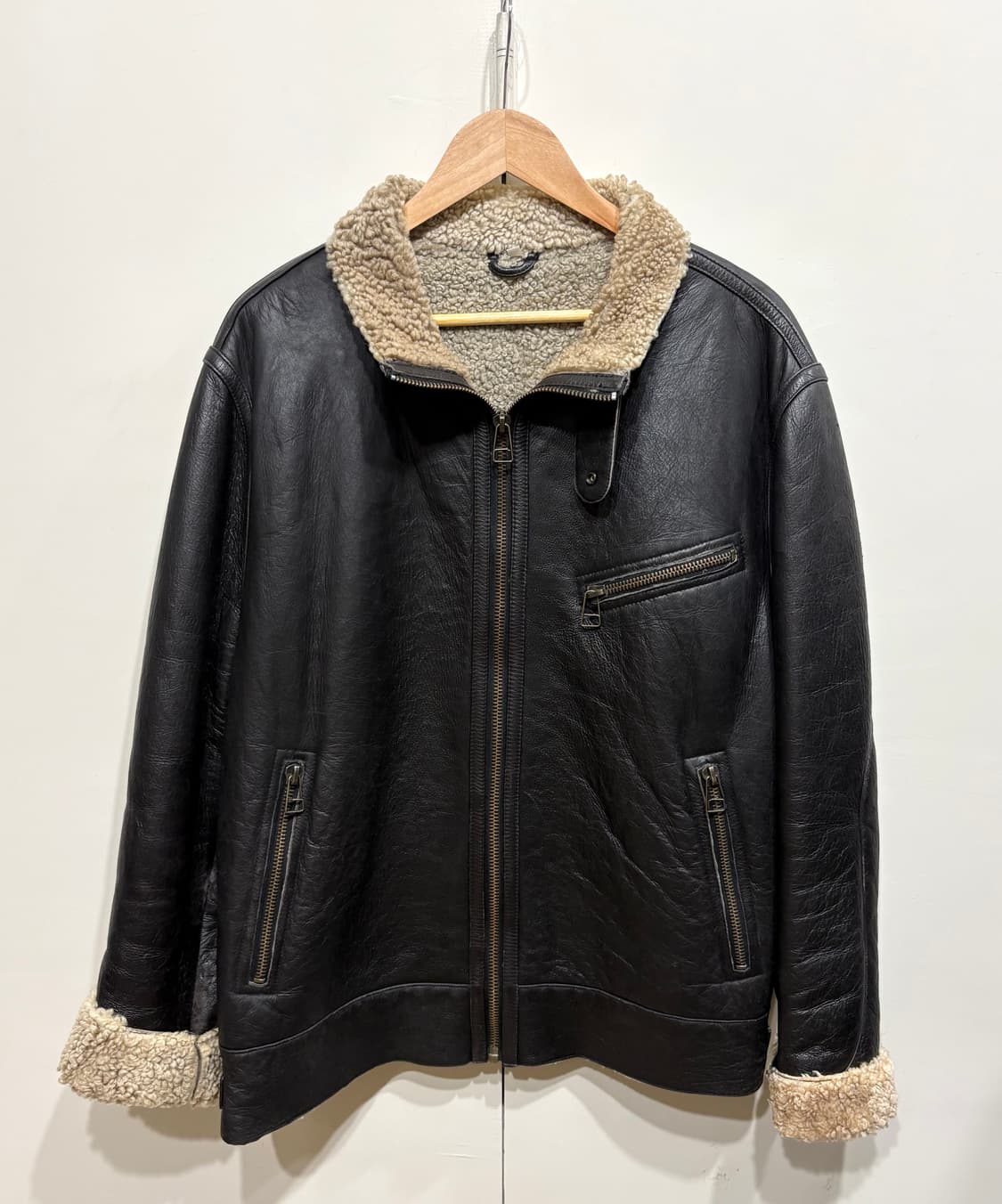 빈티지 램스킨 무스탕 자켓 상품이미지1