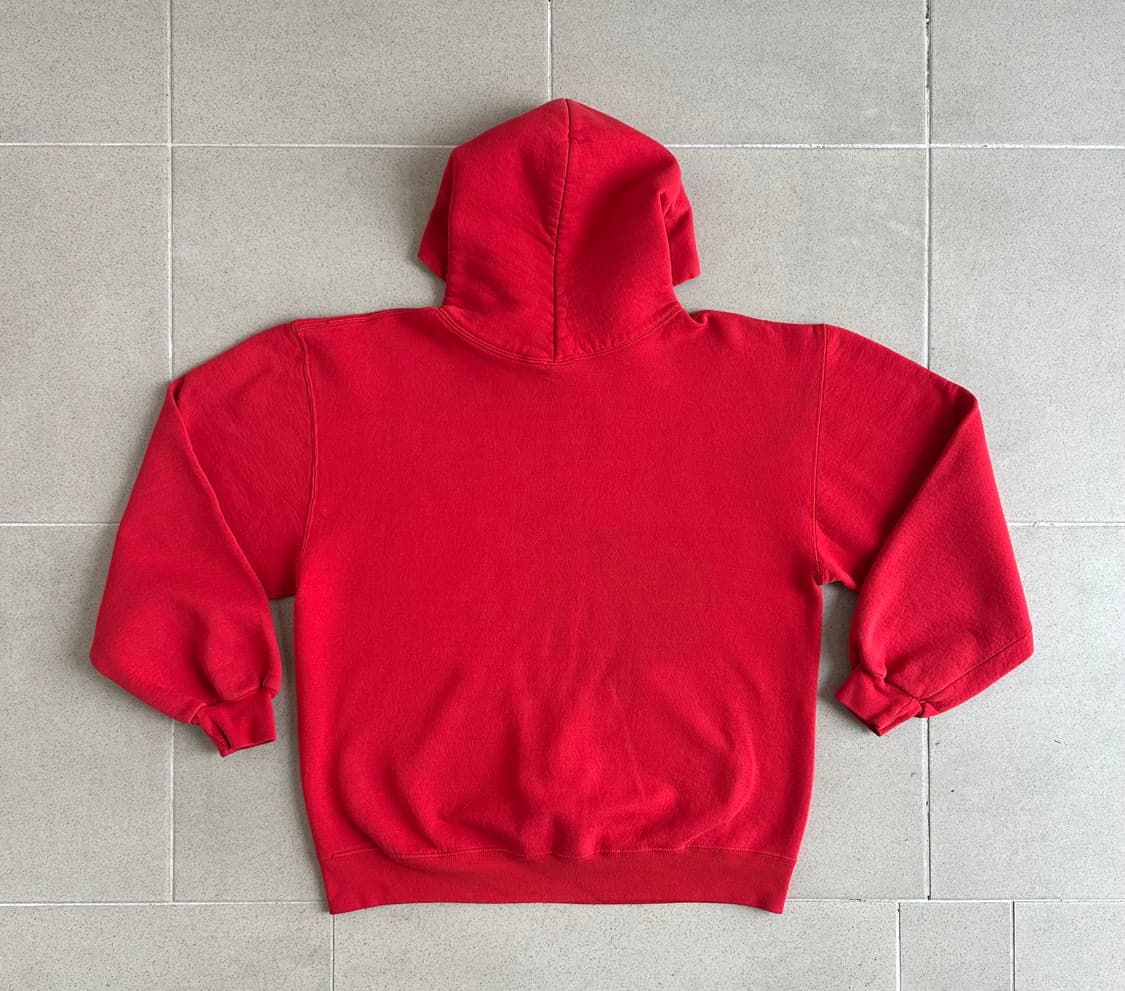 90s 빈티지 러셀 후드 레드 L USA 상품이미지2
