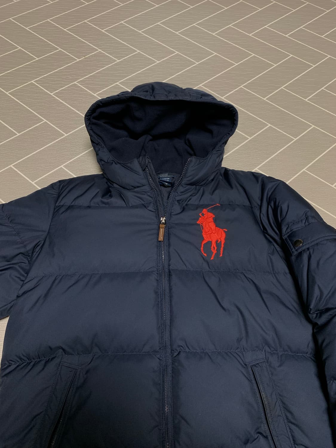 폴로 빅포니 패딩 네이비 상품이미지3