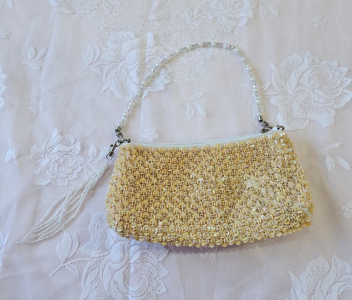 비즈 미니 도트백 / 파우치형 핸드백 상품이미지2