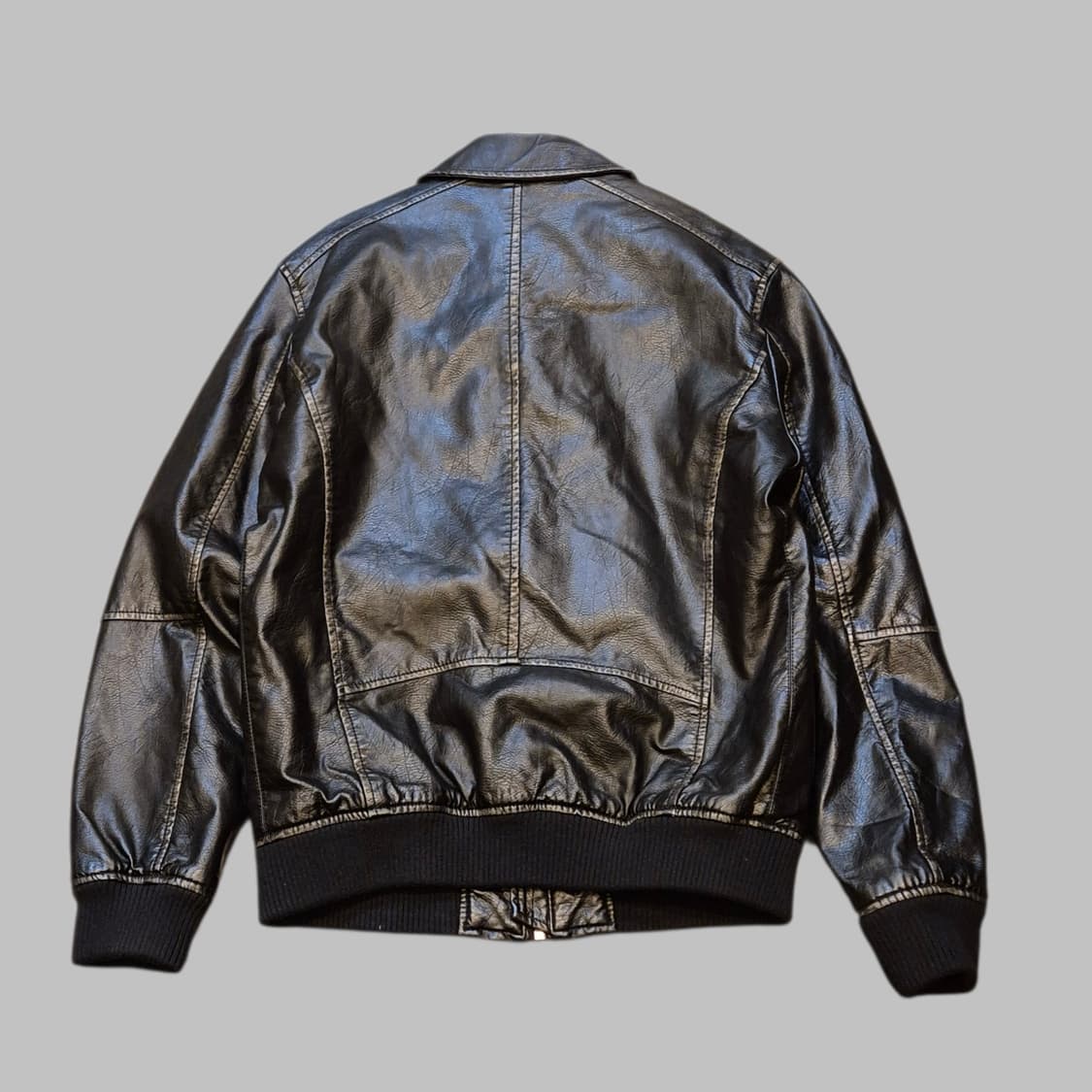 M 자라 블랙 레더 블루종자켓  상품이미지2