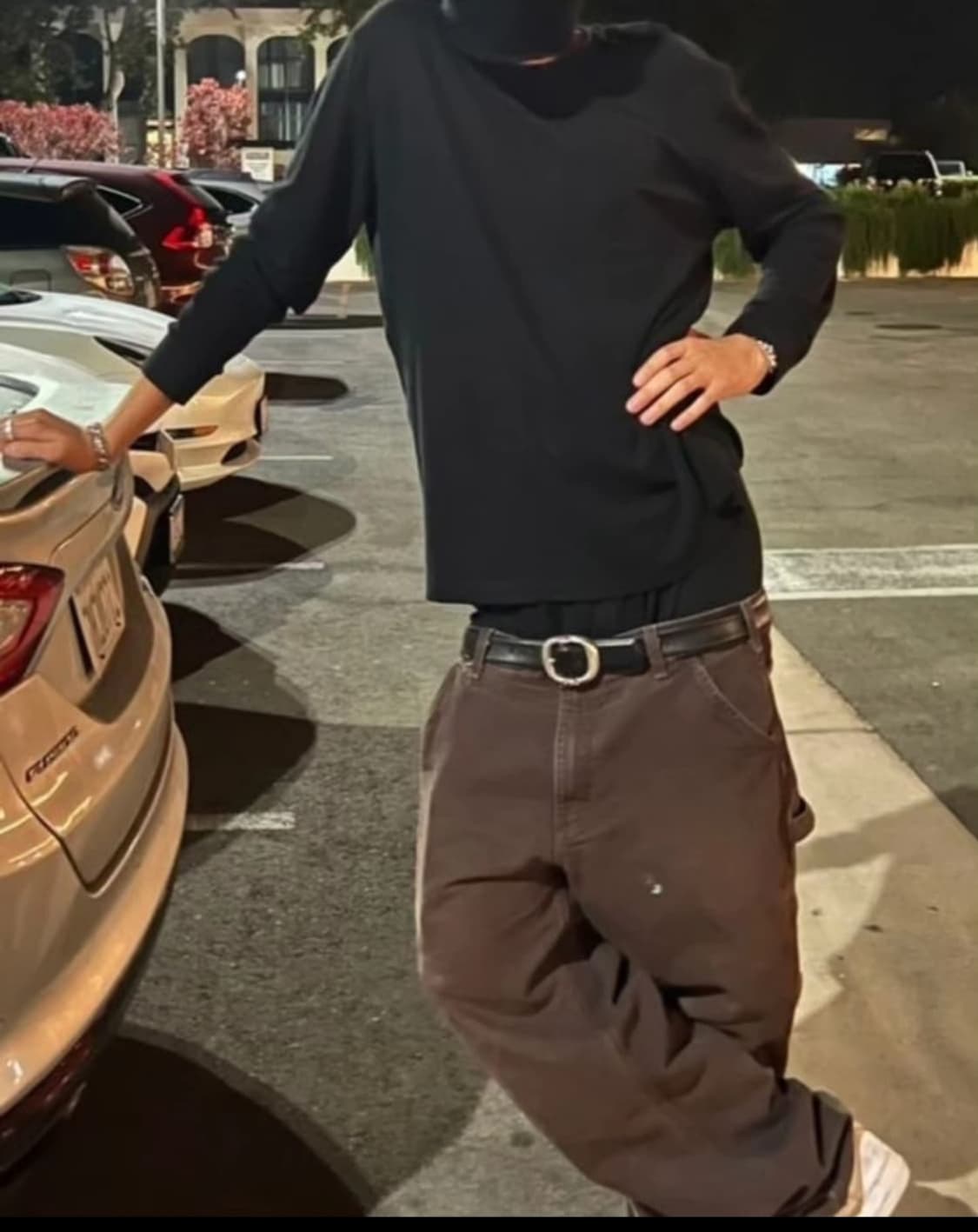 B136 칼하트 더블니 다크브라운 상품이미지3