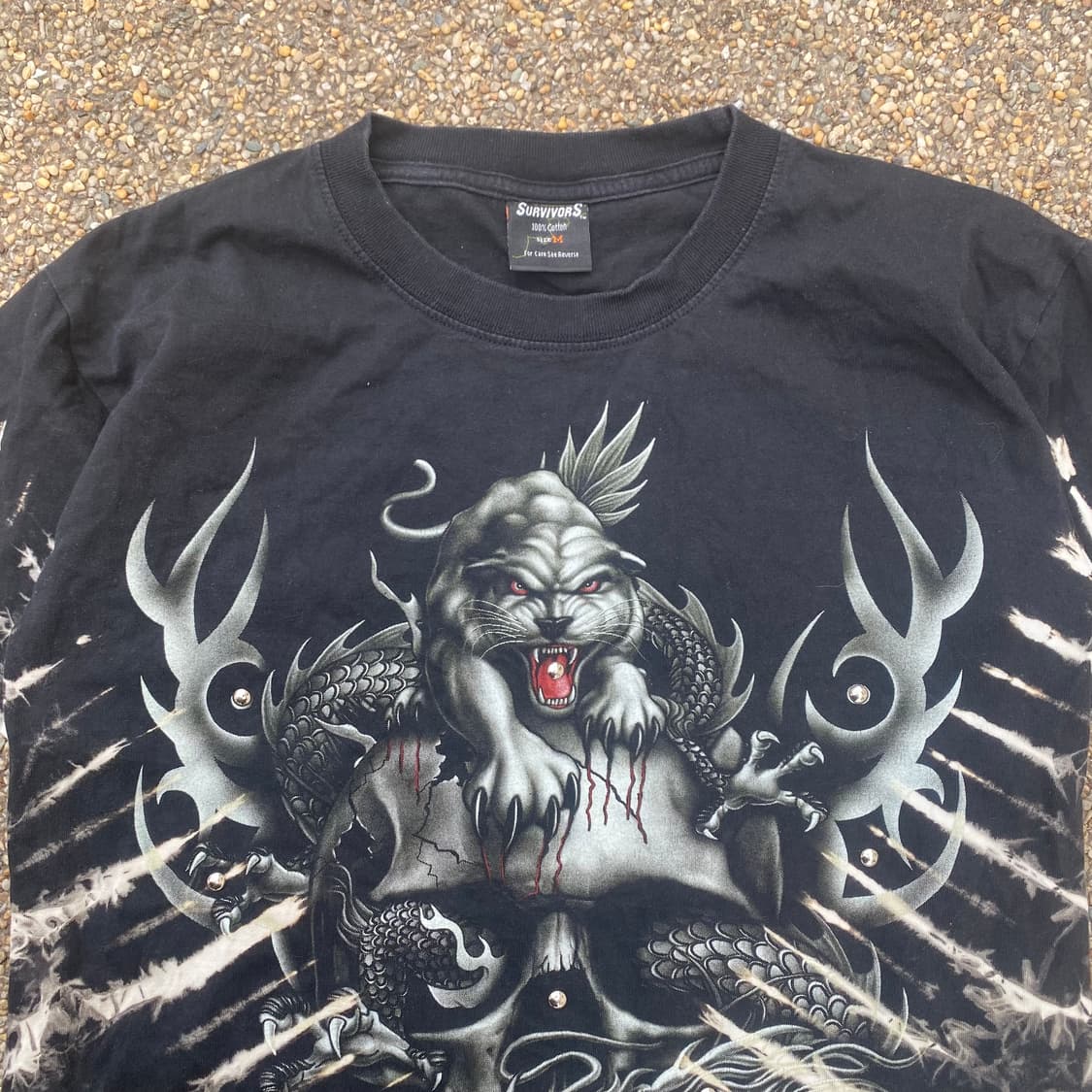 tie-dye dragon printing t-shir 상품이미지2