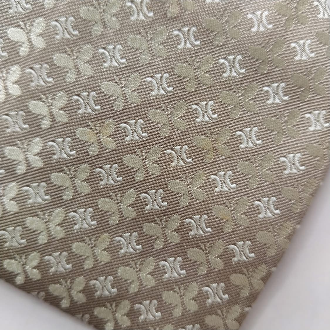 셀린느 실크 트리오페&나비 올오버 넥타이 8.9cm A+~A등급K1892 상품이미지9