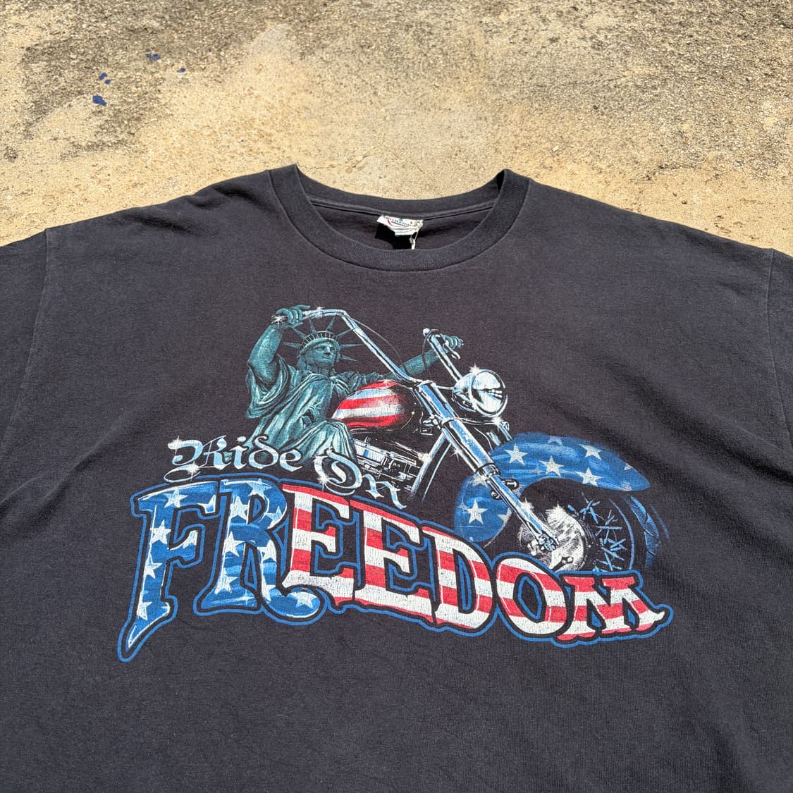 델타 Ride On Freedom 빈티지 반팔티 XL 상품이미지6