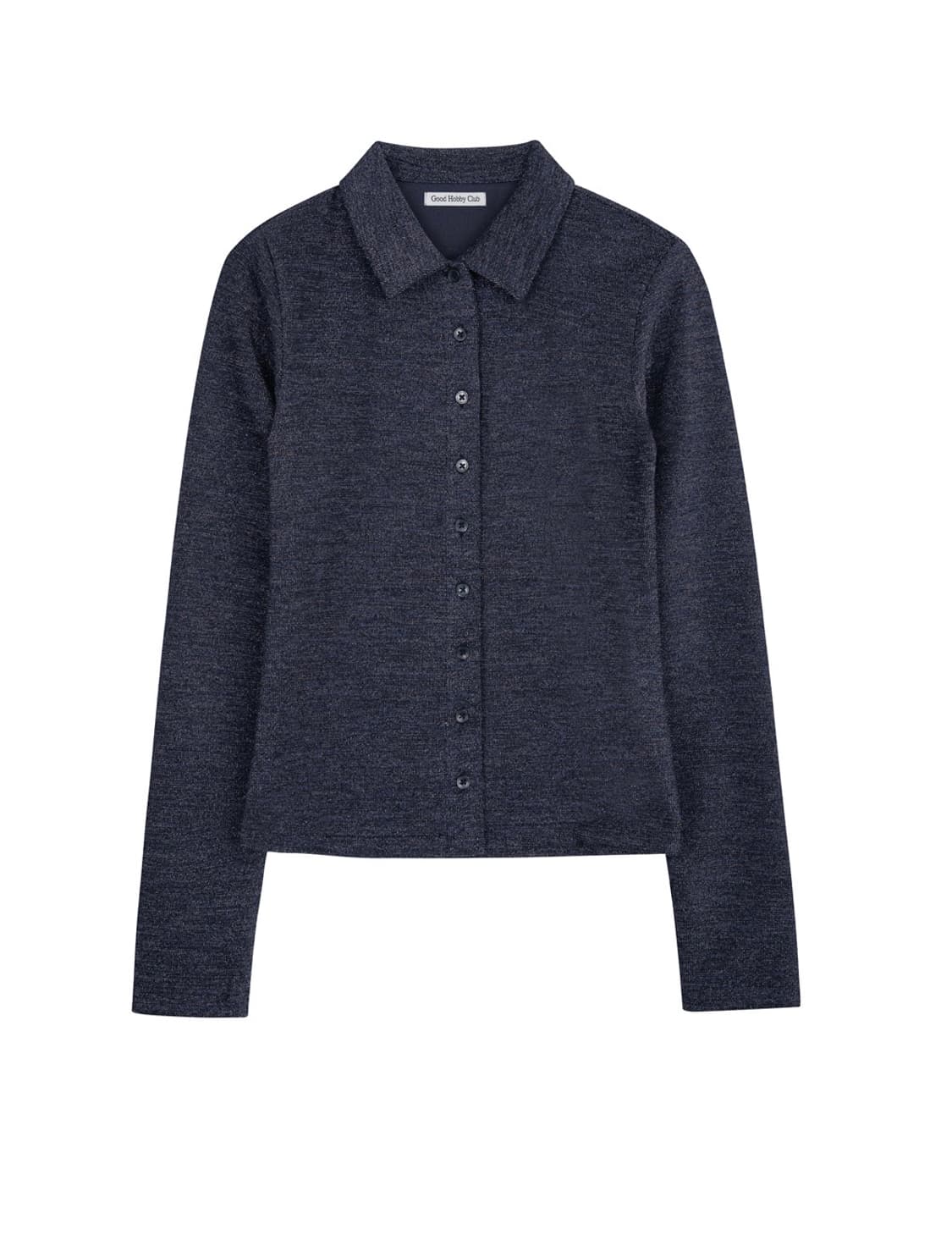 GLITTER SHIRT DEEP NAVY 상품이미지1