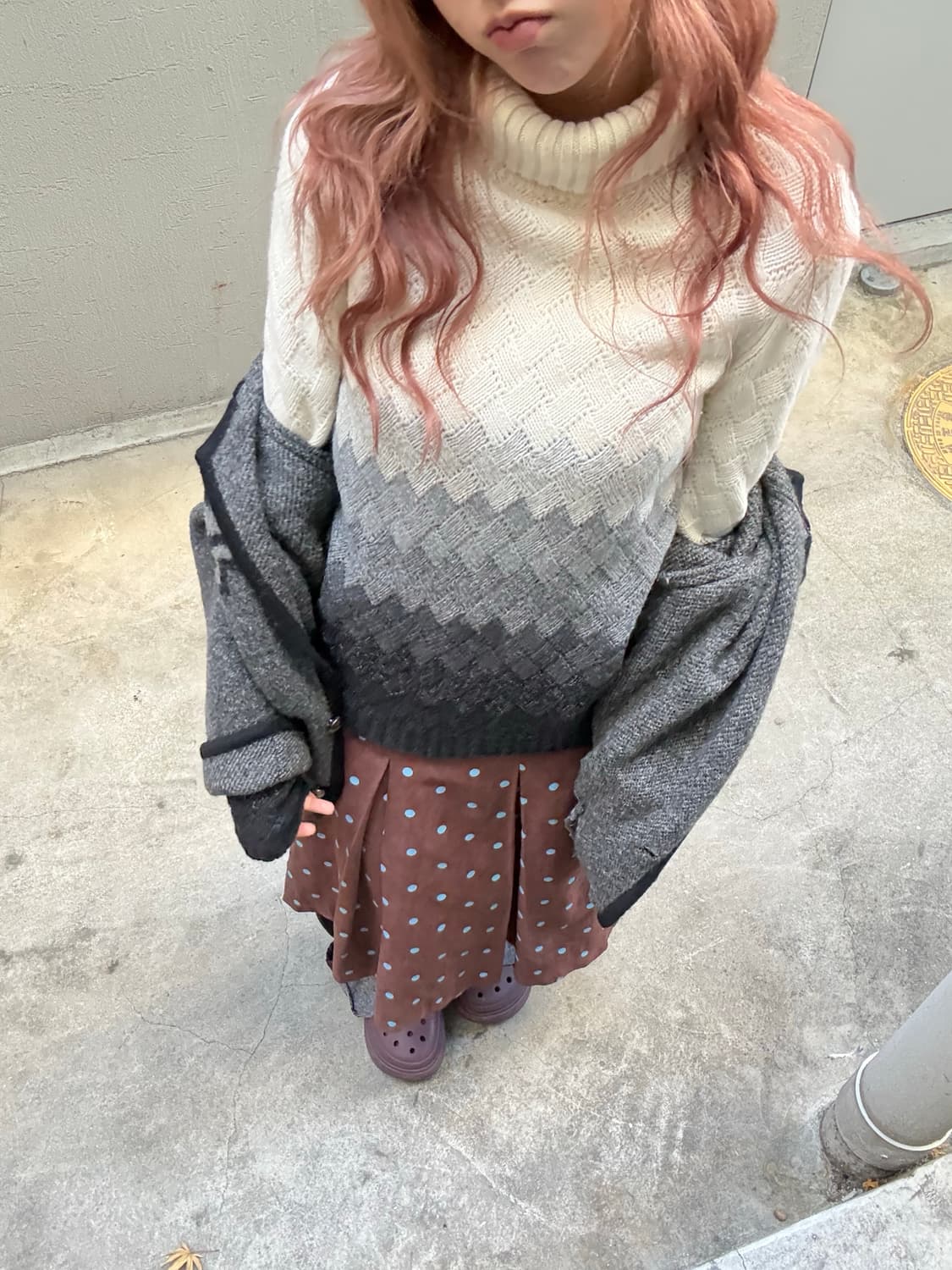 막스마라 에스닉 그라데이션 터틀넥 니트 상품이미지1