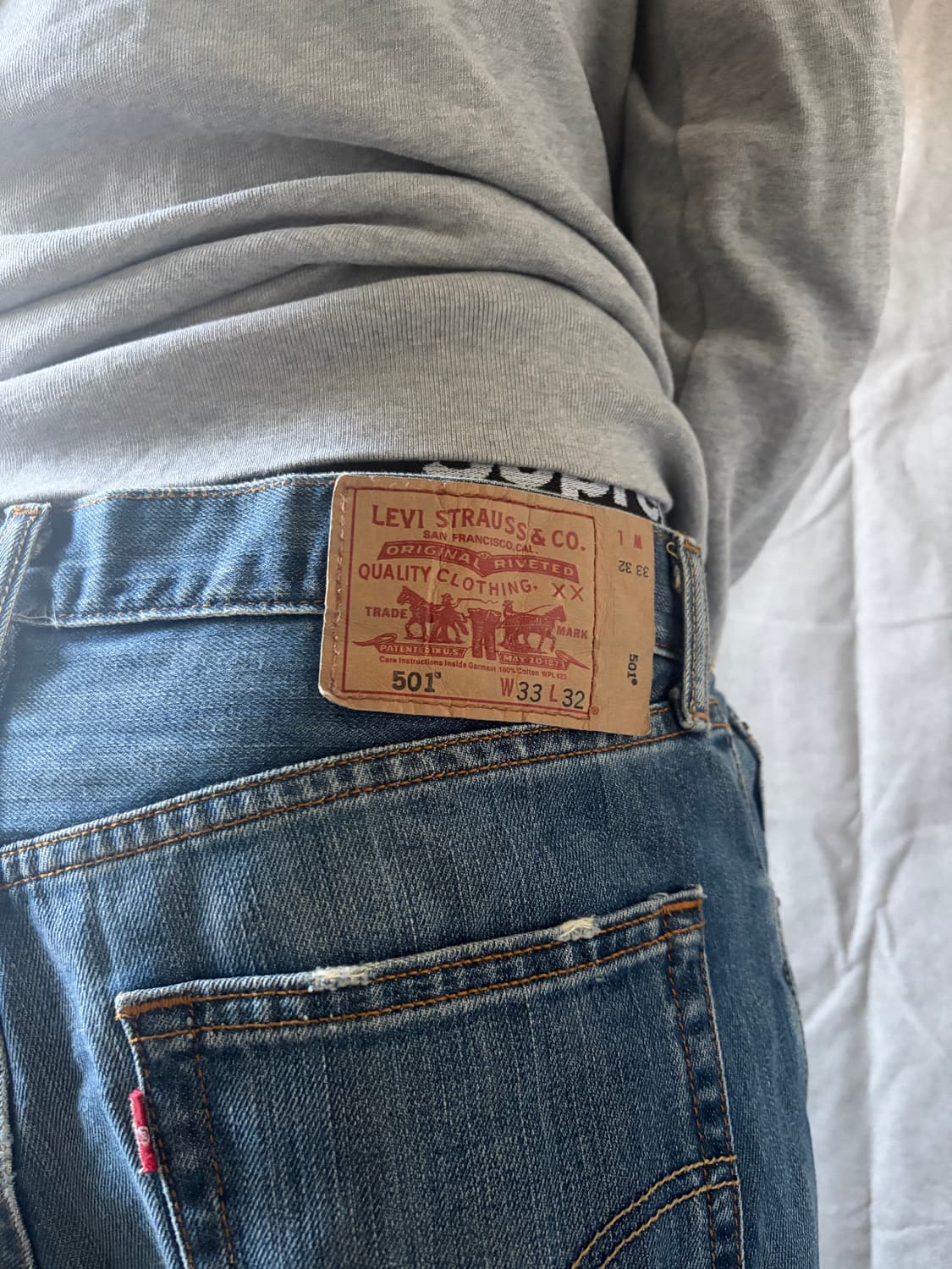 리바이스 501 데님 33/32 상품이미지3
