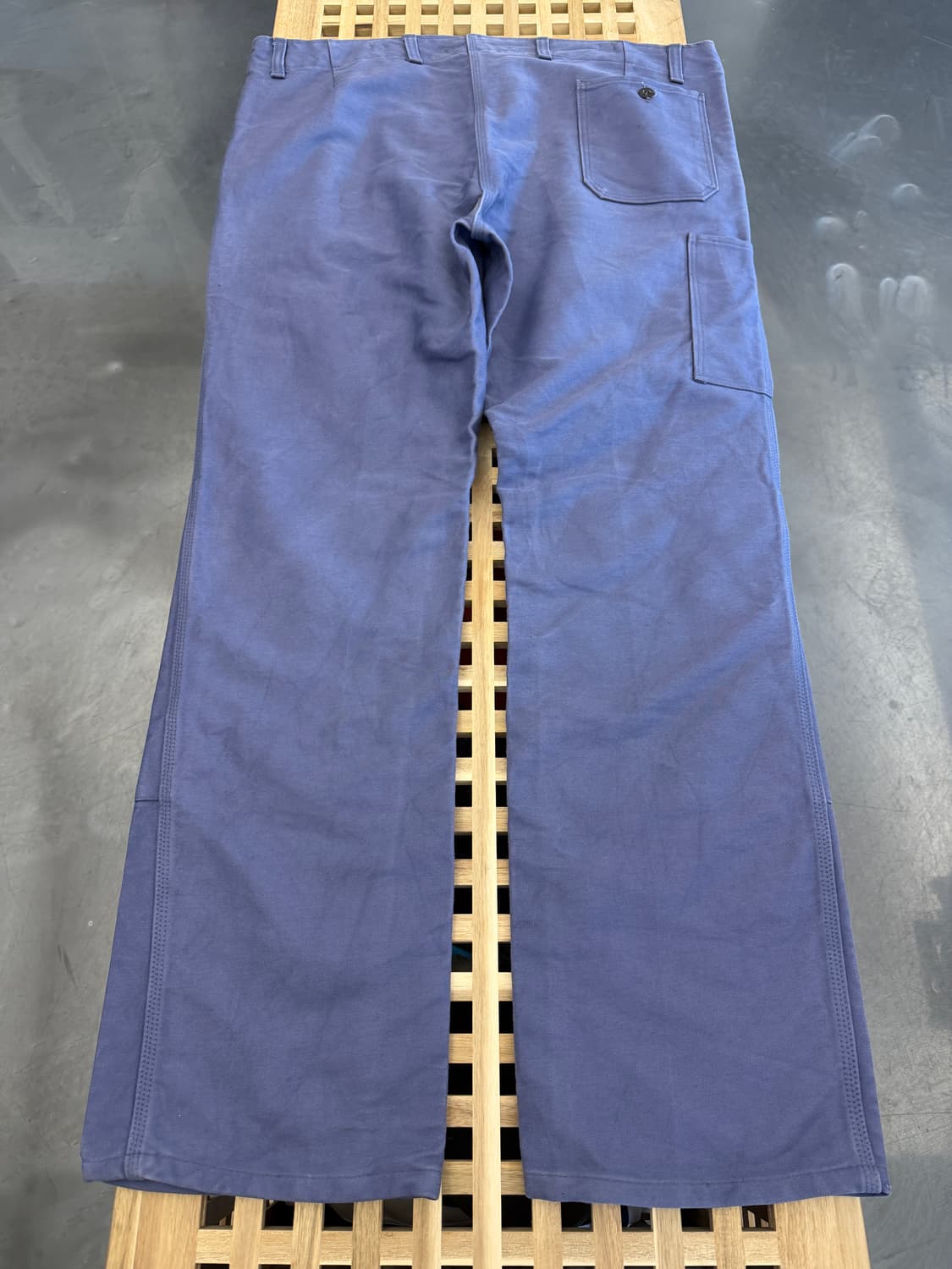 OLD VINTAGE ROFA GREY BLUE 더블니 프렌치워크팬츠 상품이미지2