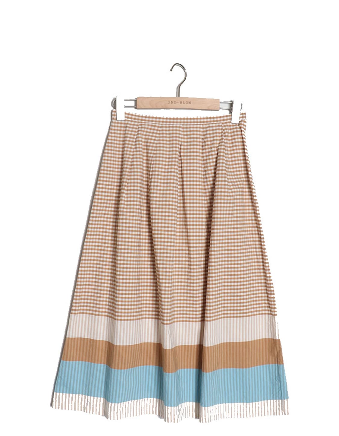 BETH PLACE Check Flared Skirt (25~26) 상품이미지1