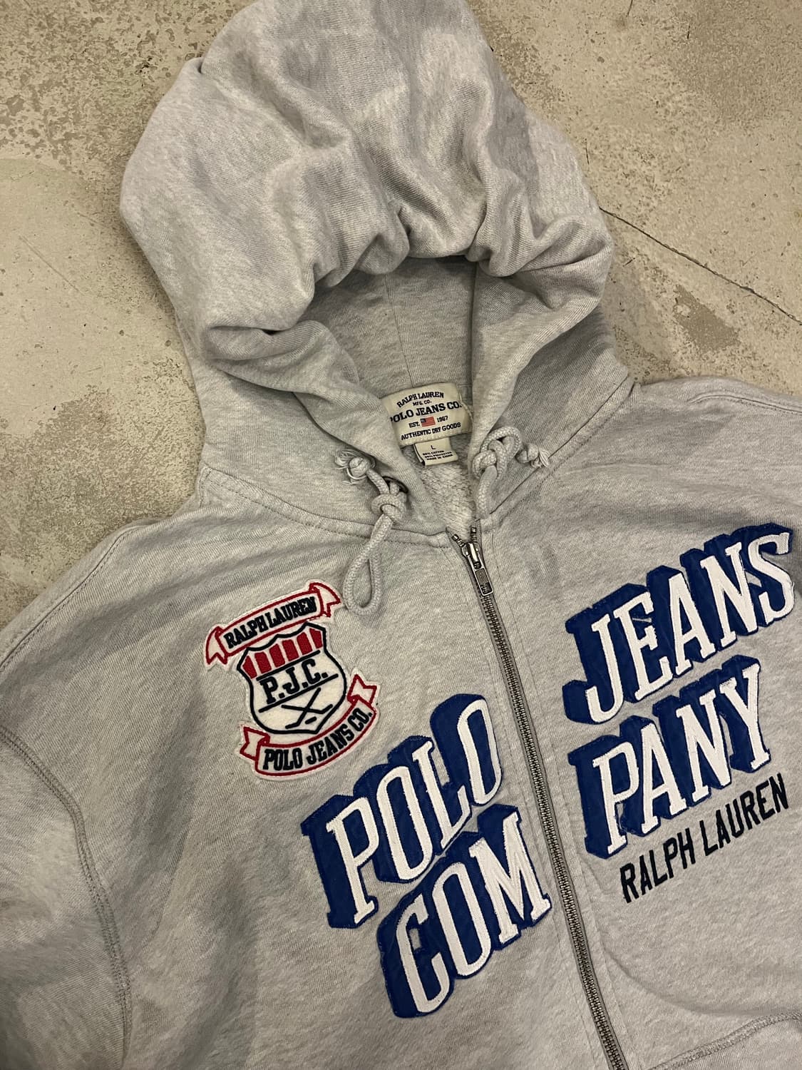 빈티지 폴로진스컴페니 짚업 상품이미지2