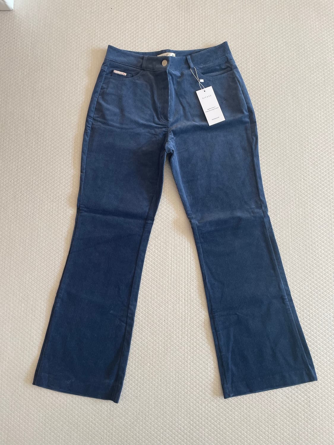 시야쥬 부츠컷 코듀로이 팬츠_Blue 상품이미지3