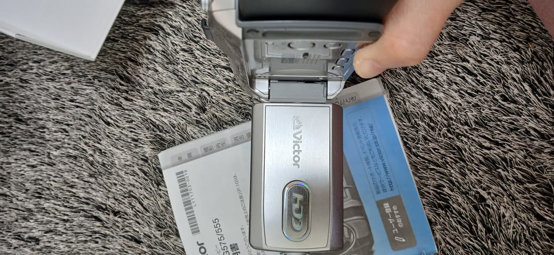 (풀박, 대량배터리)jvc Victor gz-mg575 레트로 캠코더 상품이미지9