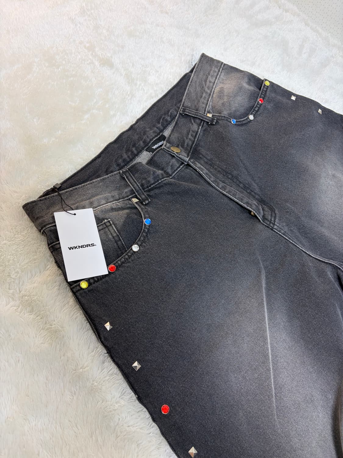 위캔더스 SIDE STUDDED PANTS (BLACK) XL 상품이미지5