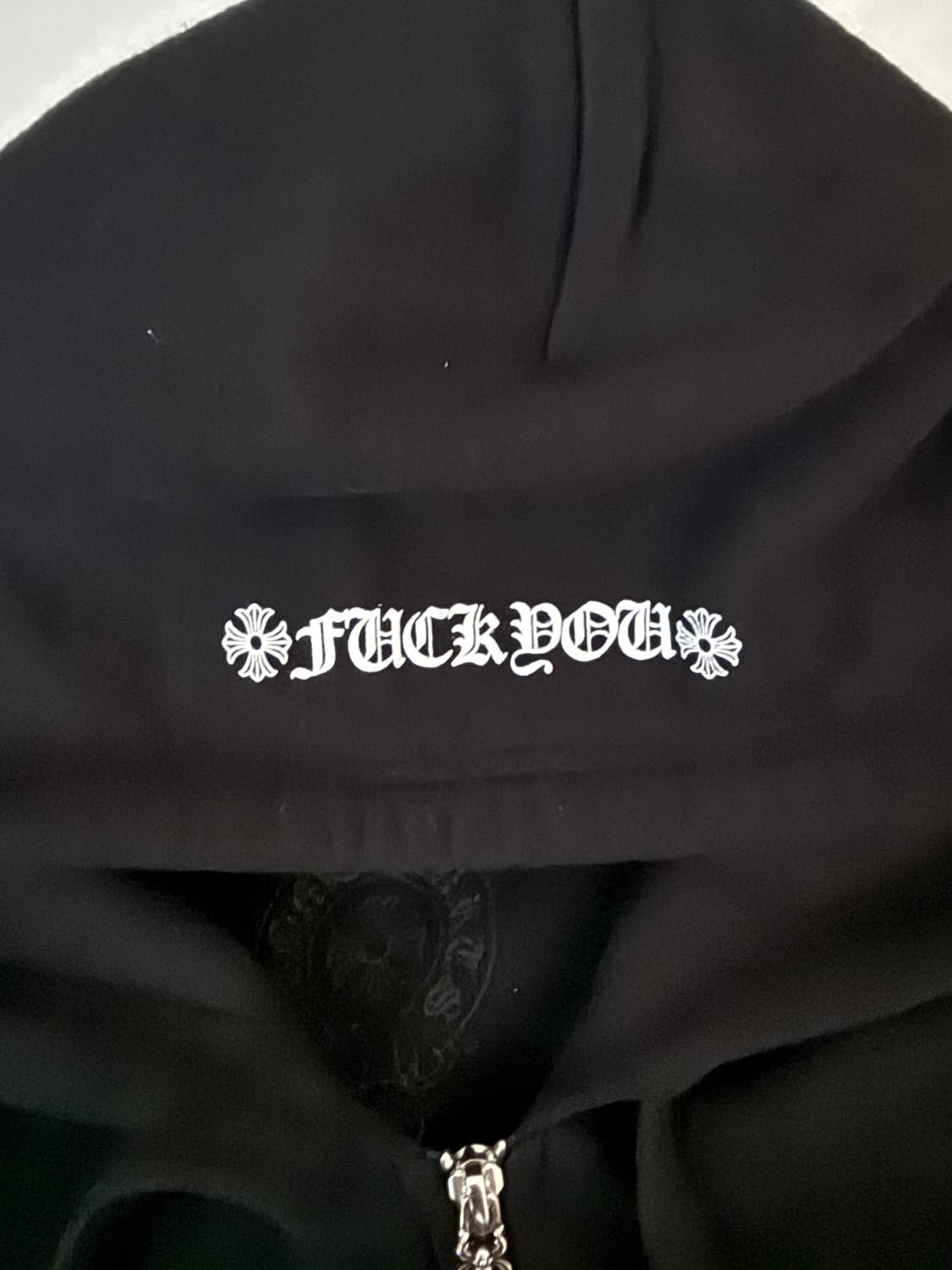 크롬하츠 플로랄 홀스슈 퍽 유 로고 후드집업 L사이즈 상품이미지5