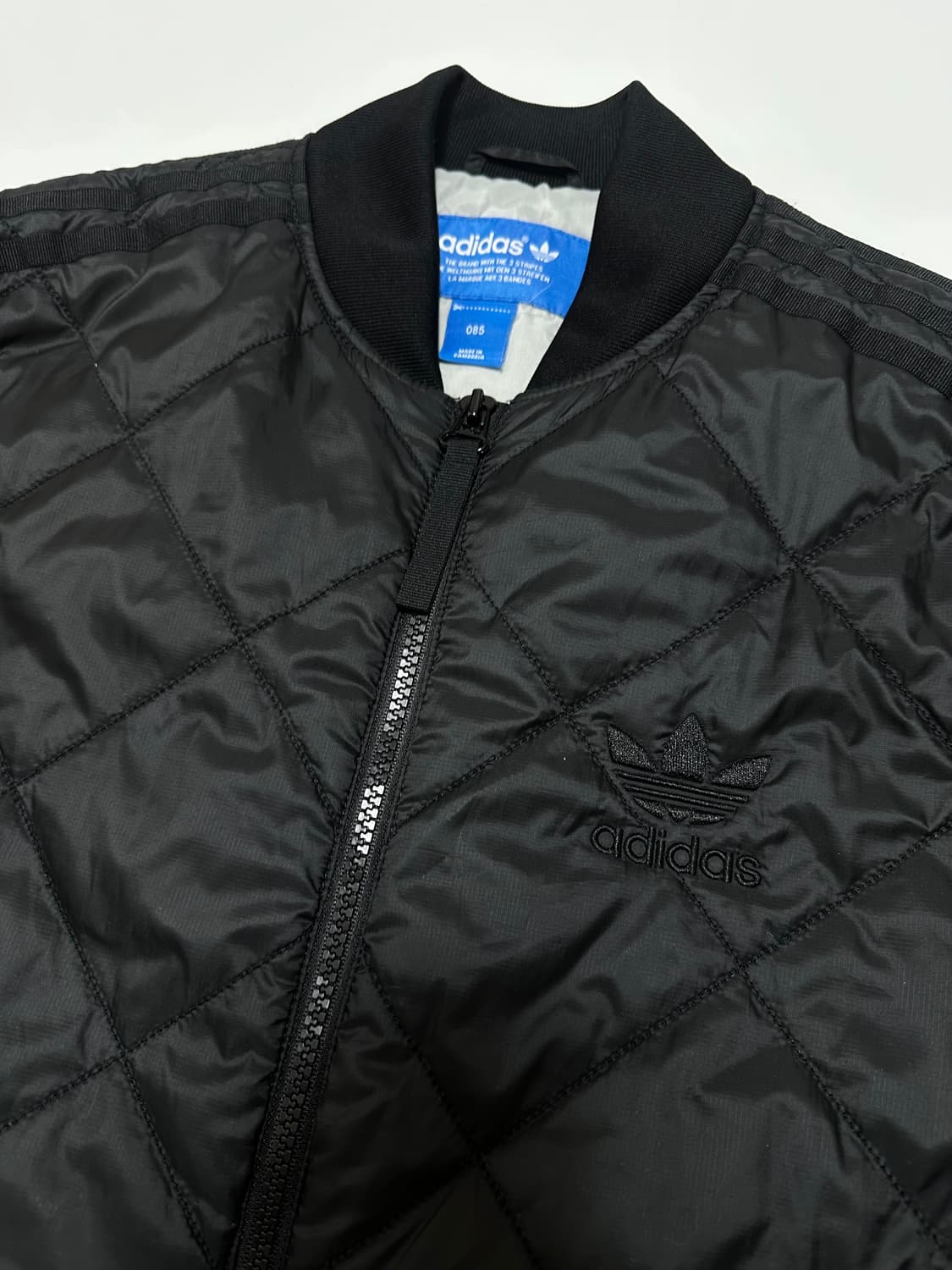 아디다스 SST 삼선 블랙 퀼팅 점퍼 상품이미지4