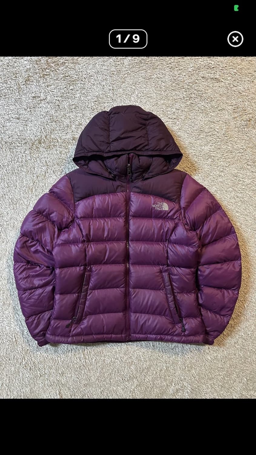 (택포) 노스페이스 보라색 경량패딩 상품이미지1