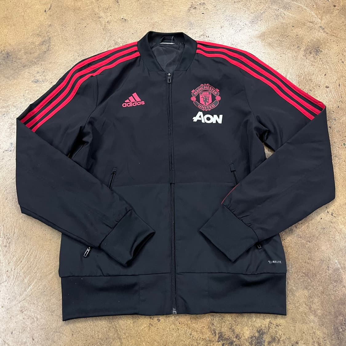 [정품/M] 아디다스 맨체스터 유나이티드 트랙탑 져지 블랙 b8 상품이미지2