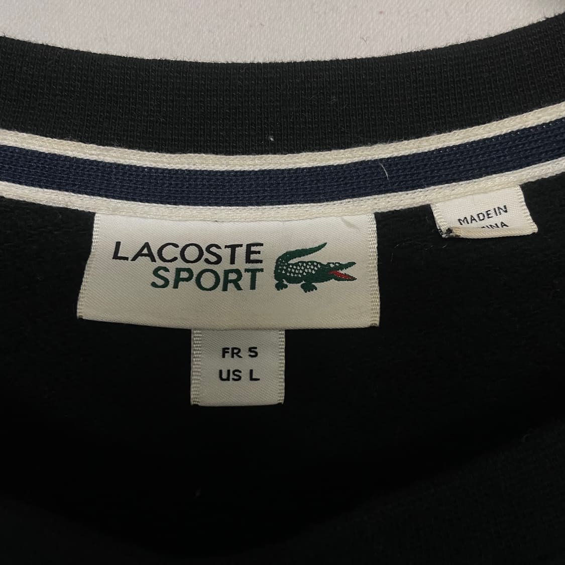 라코스테 로고 라운드 맨투맨 상품이미지3