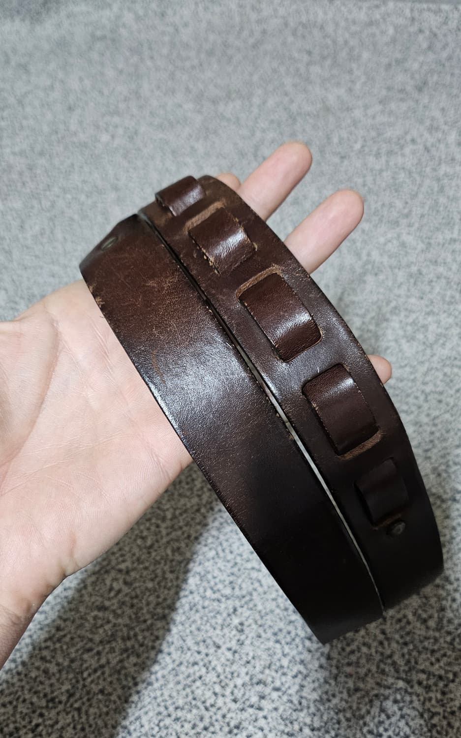 가죽 퀵릴리즈 벨트 브라운  상품이미지9