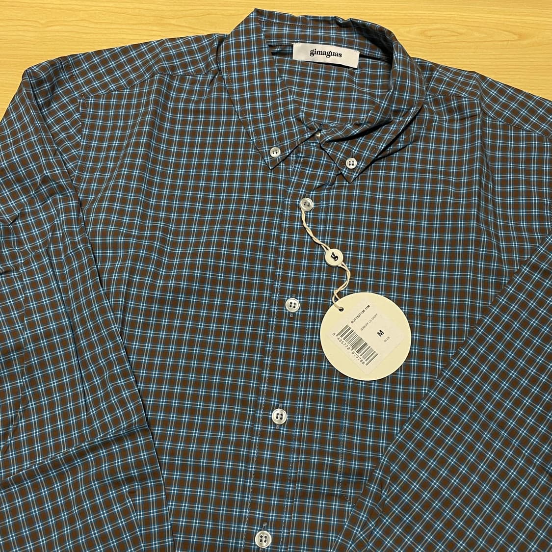 [M] 기마구아스 Jeremy 체크 셔츠 블루 상품이미지4