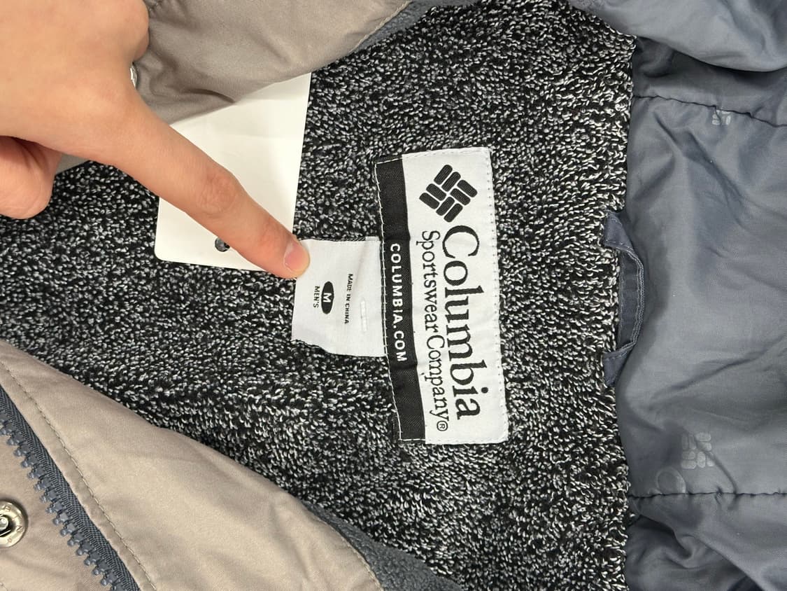 M)콜롬비아 고프코어 배색 하프집업 패딩 바람막이 상품이미지8