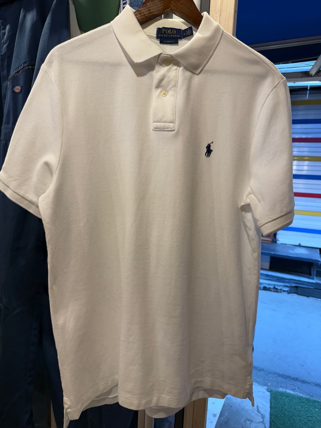 폴로 랄프로렌 네이비포니 화이트 pk 티셔츠 상품이미지1