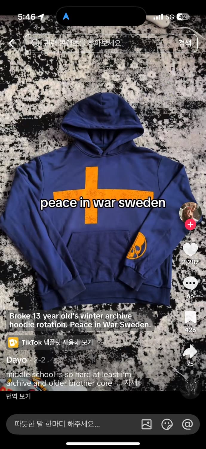 빈티지 후드티 상품이미지3