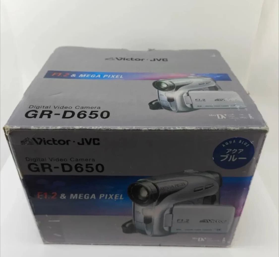 하늘색 Jvc miniDV 빈티지 캠코더 아쿠아블루 상품이미지4