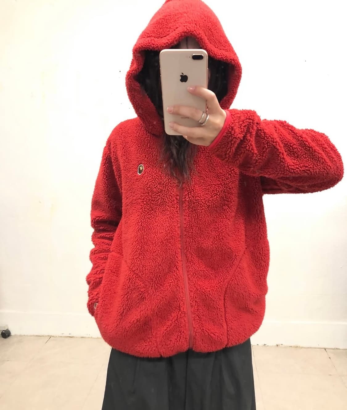 베이프 후리스 후드집업 상품이미지3