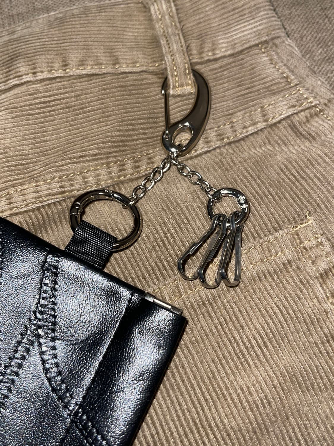 뱀피 가죽 키링 미니 지갑 자석 카드지갑  상품이미지7