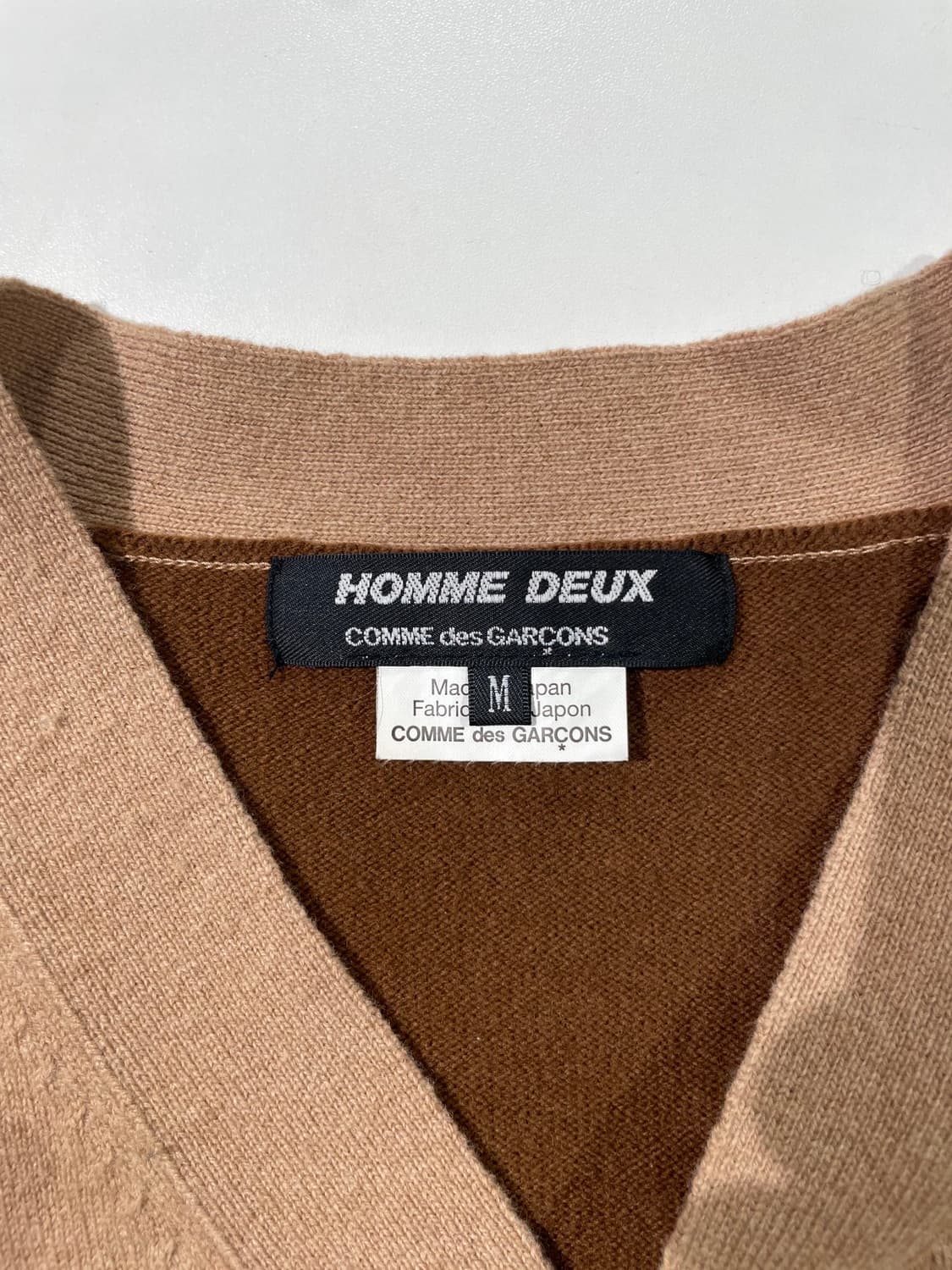 꼼데가르송 옴므 듀스 파트 톤 울 가디건 상품이미지7