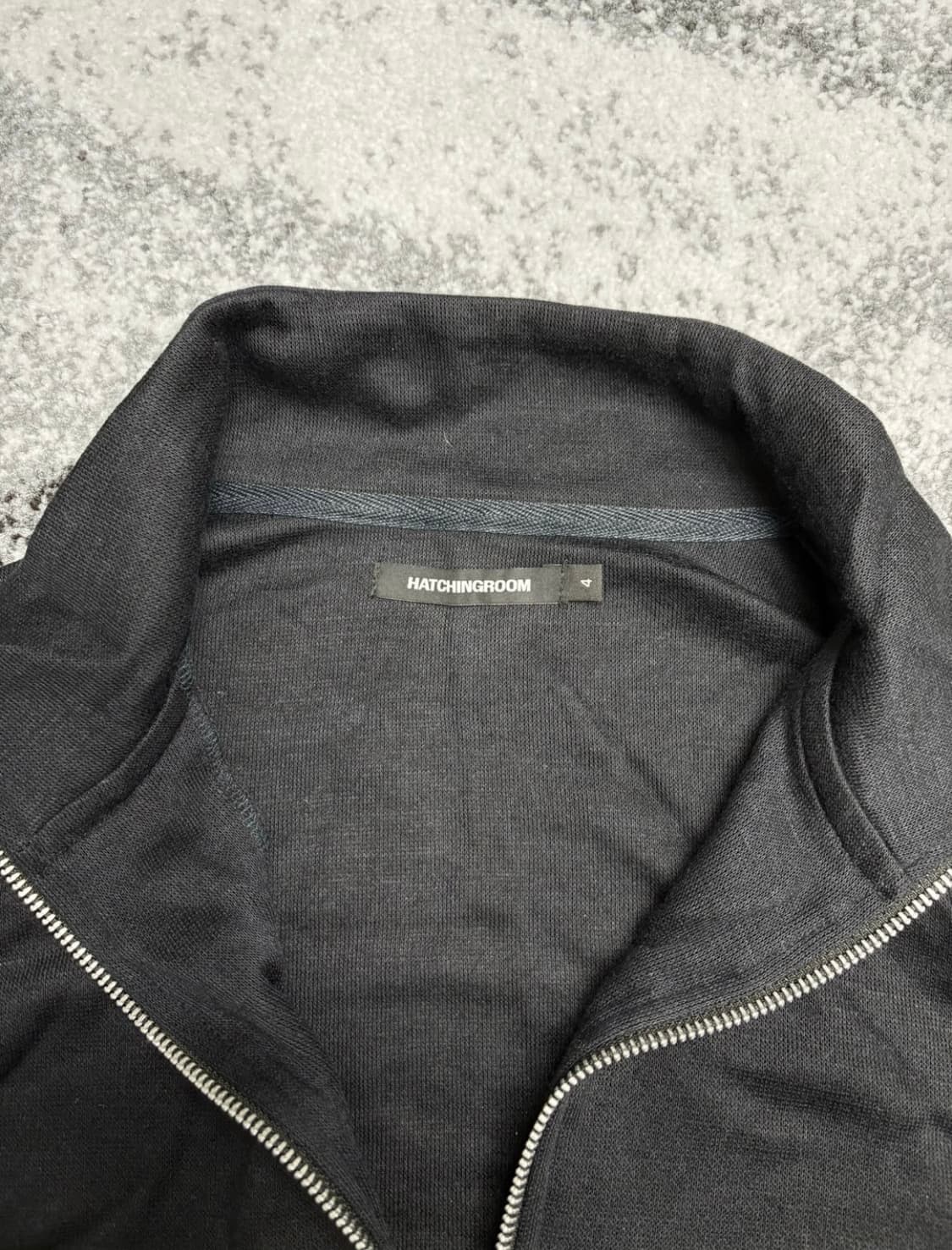 해칭룸 더블 슬리브 트랙 가디건 네이비 4 상품이미지2