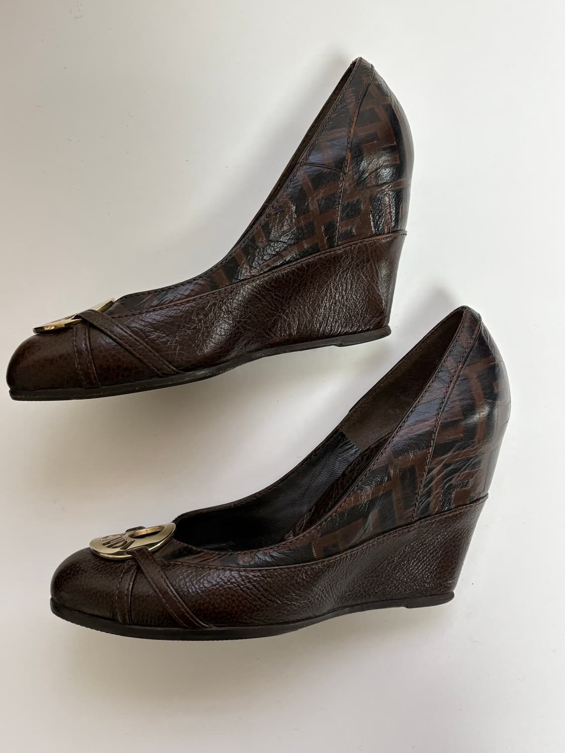 펜디 웨지힐 펌프스 구두 36.5 상품이미지2